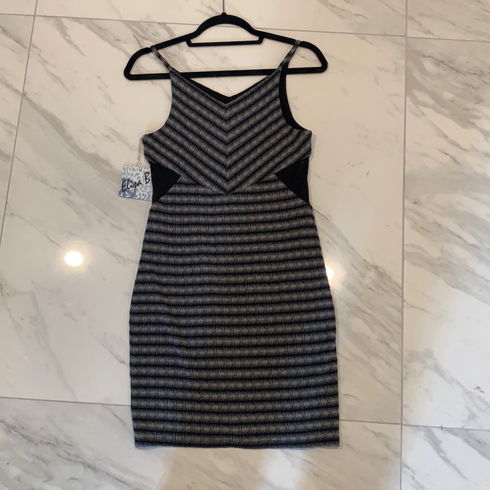 Elisa B sundress can black / gray